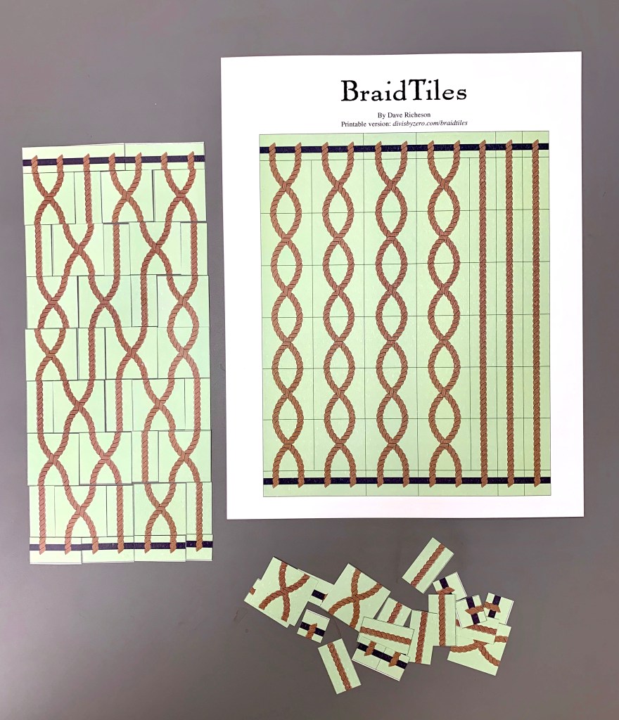 BraidTiles—A Mathematical Braid Puzzle – David Richeson: Division by Zero