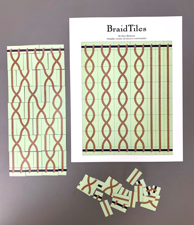 BraidTiles—A Mathematical Braid Puzzle – David Richeson: Division by Zero